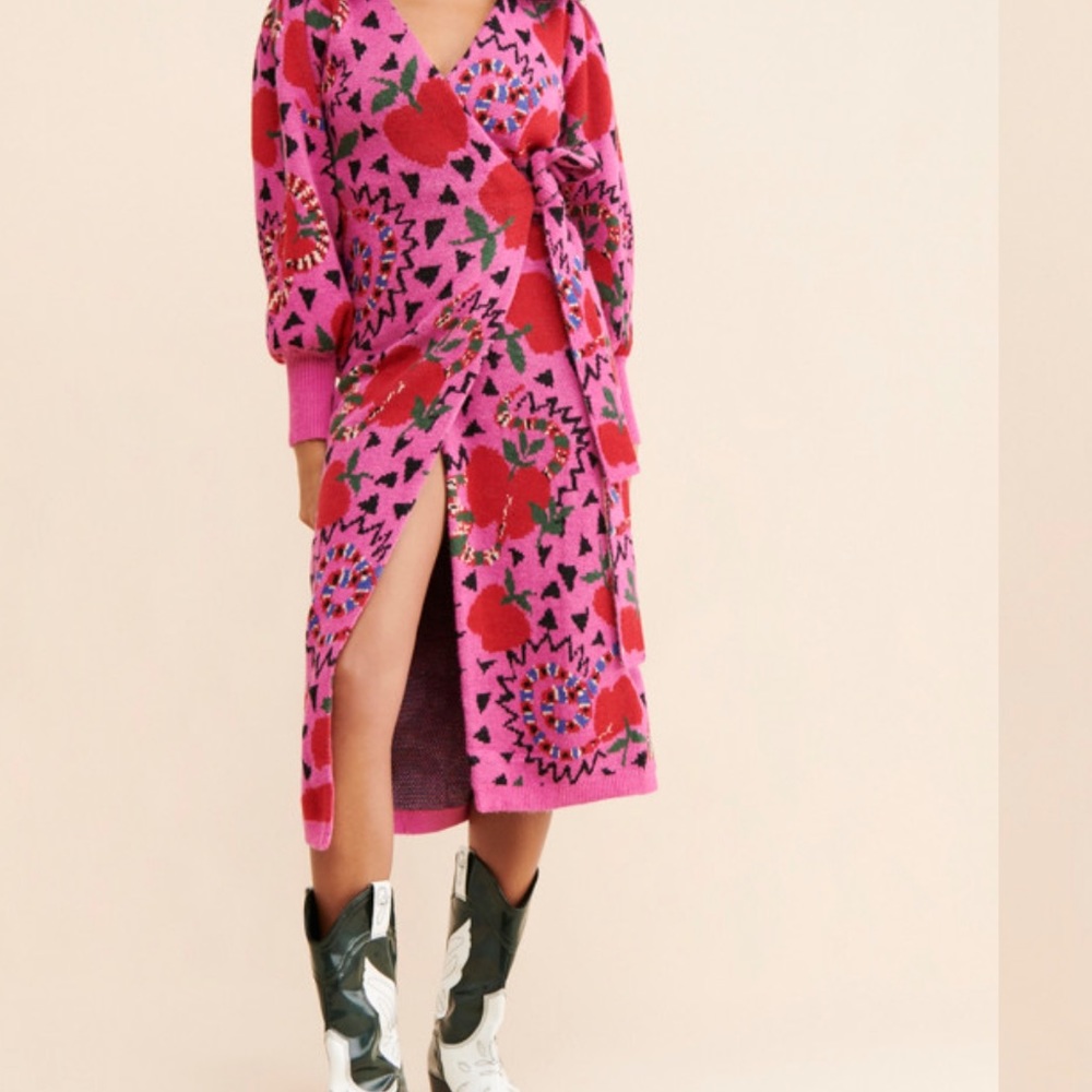 *NWT* FARM RIO Wrap Sweater Dress size XL